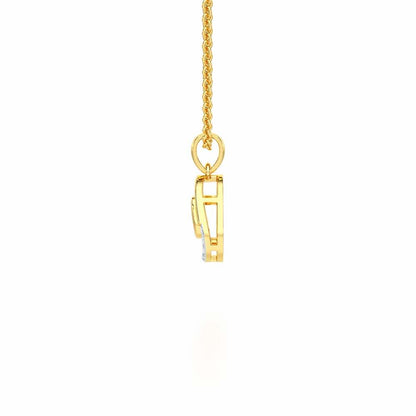 Starlight Charm Silver Pendant - Yellow Gold - Image 4