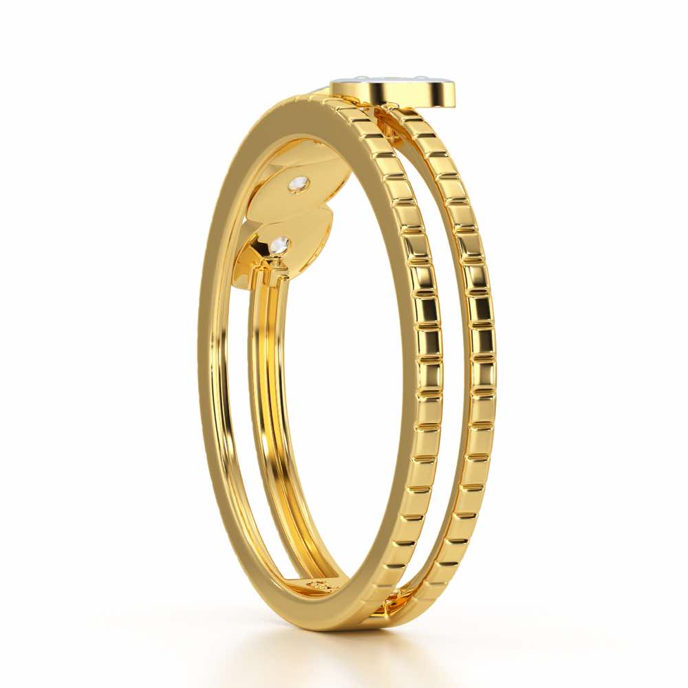 Lord Charm Silver Ring - Yellow Gold - Image 4