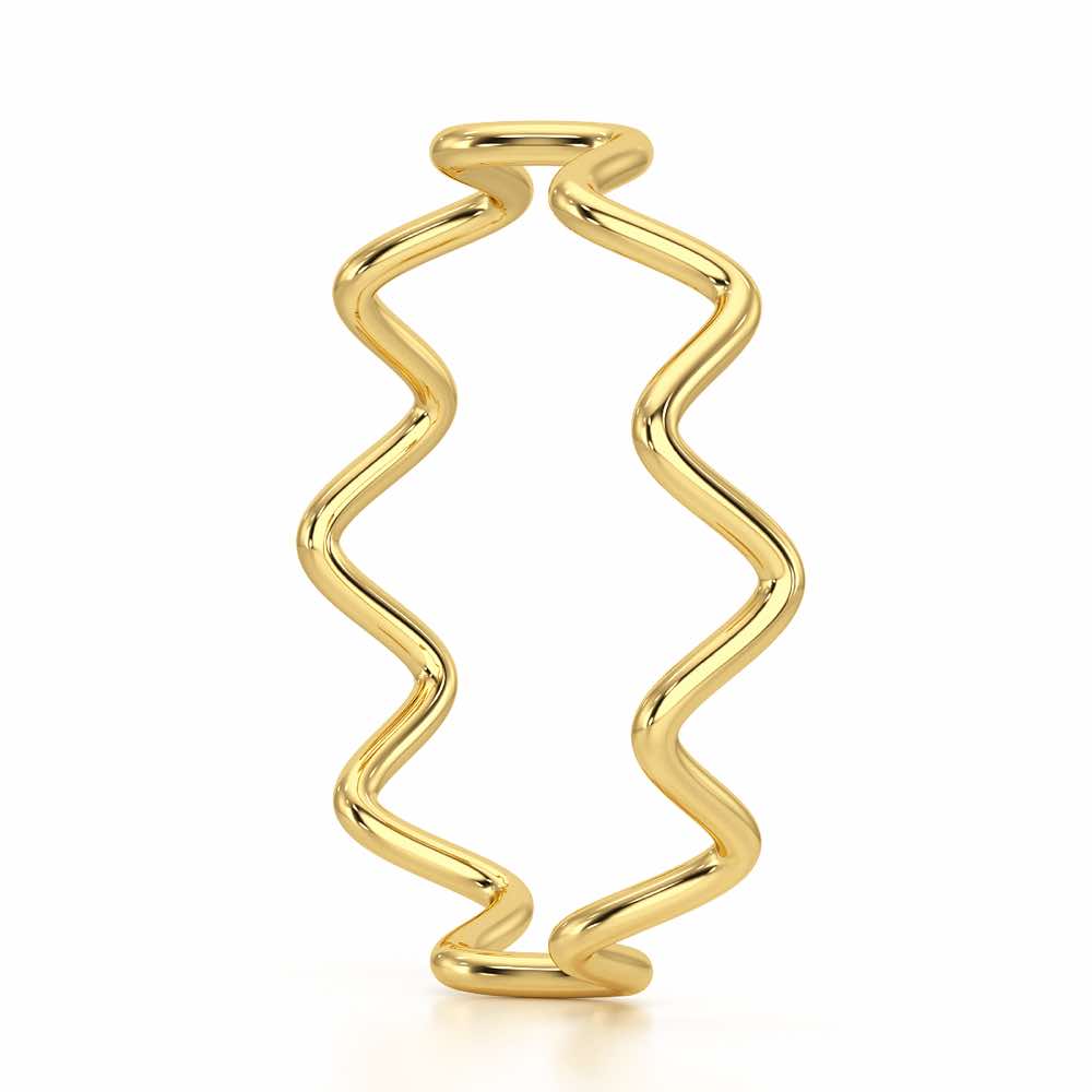Golden Grace Women Silver Ring - Yellow Gold - Image 4