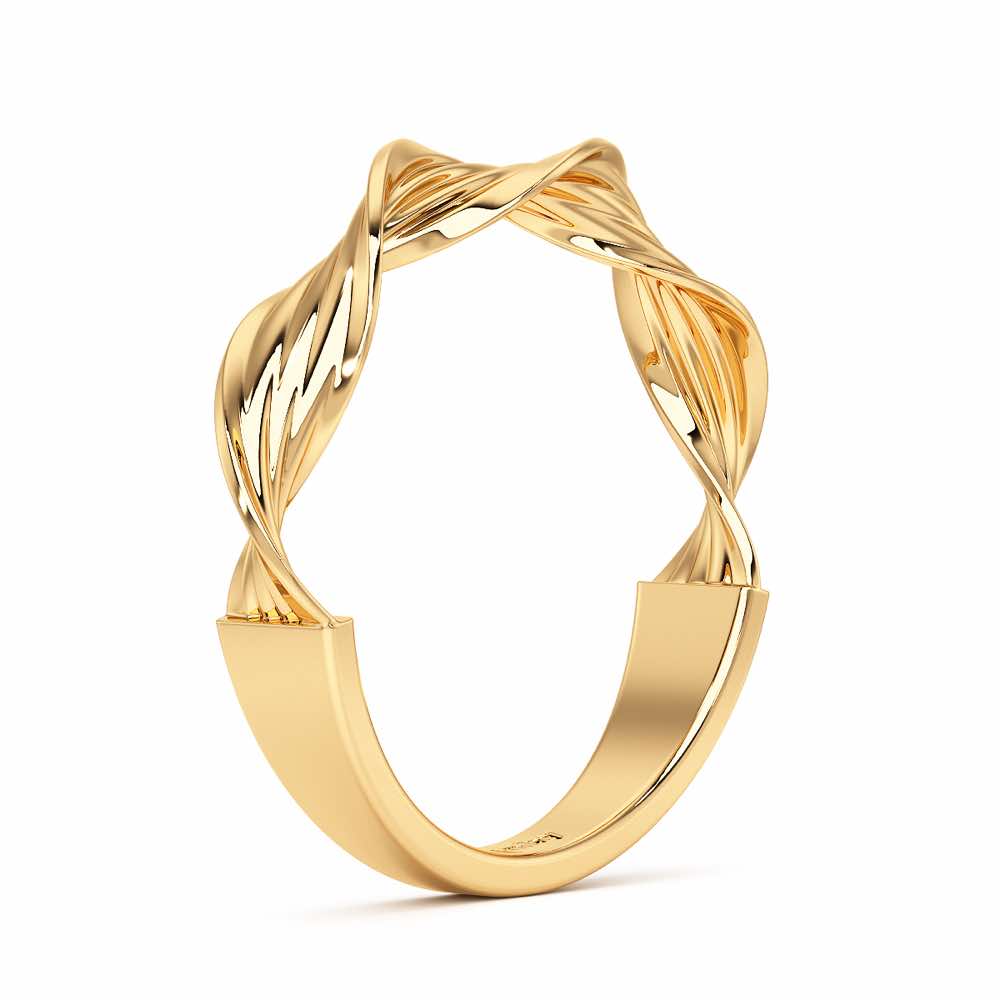 Evangeline Silver Ring - Yellow Gold - Image 4
