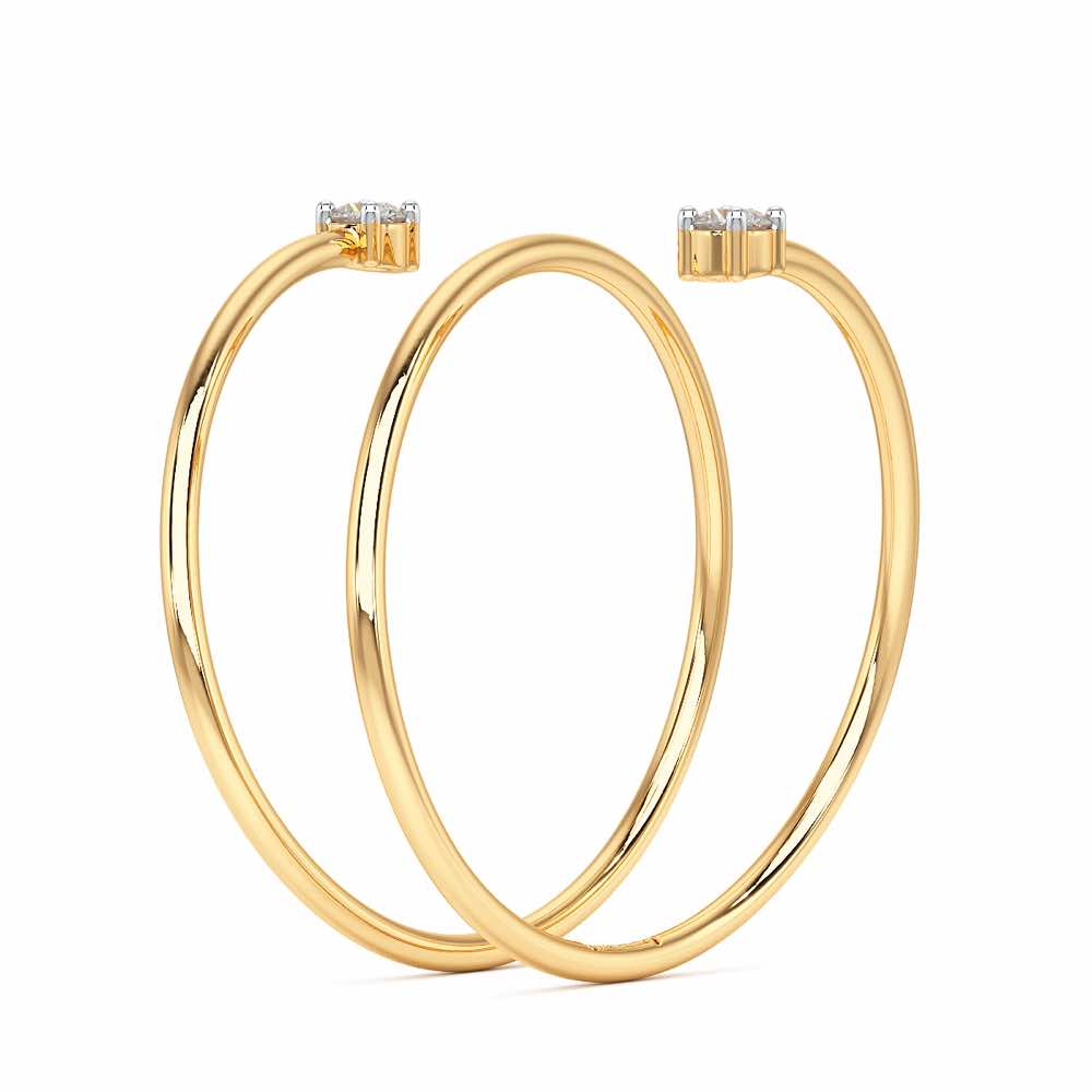 Twinkle Spring Silver Ring - Yellow Gold - Image 4