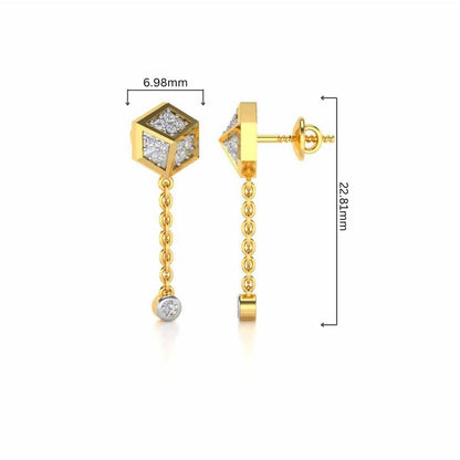 Best Ones Drop Earrings - Yellow Gold - Image 4