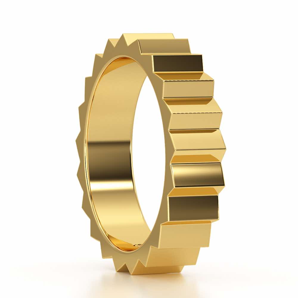 Selena Silver Ring - Yellow Gold - Image 4