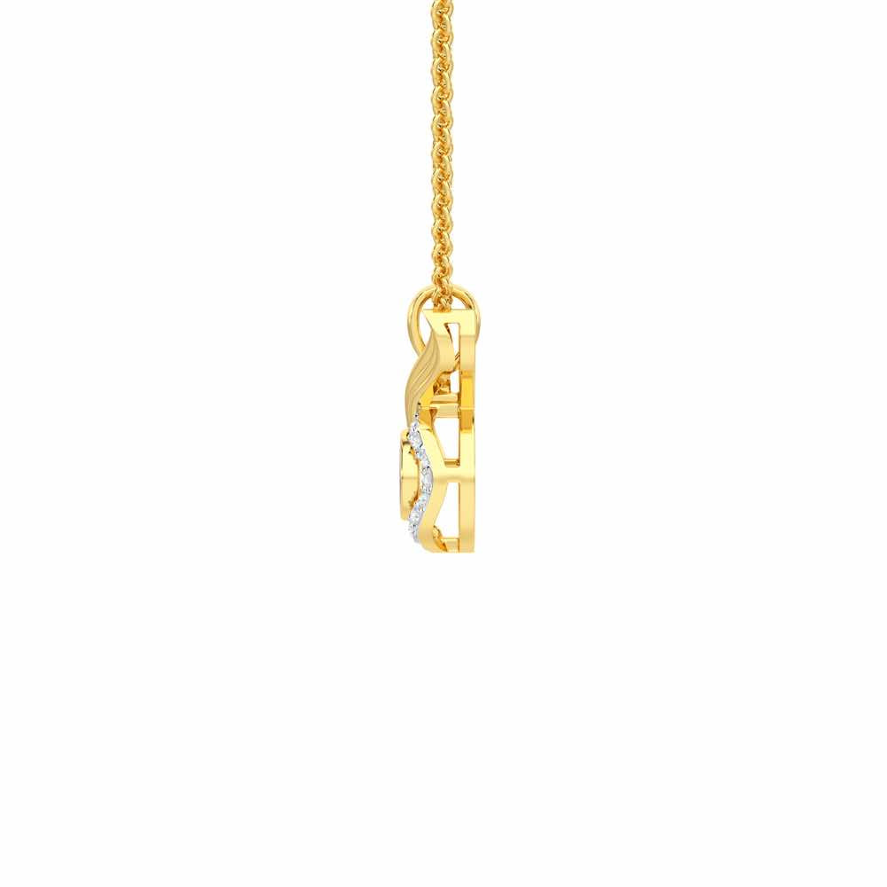 Divine Shield Silver Pendant - Yellow Gold - Image 4