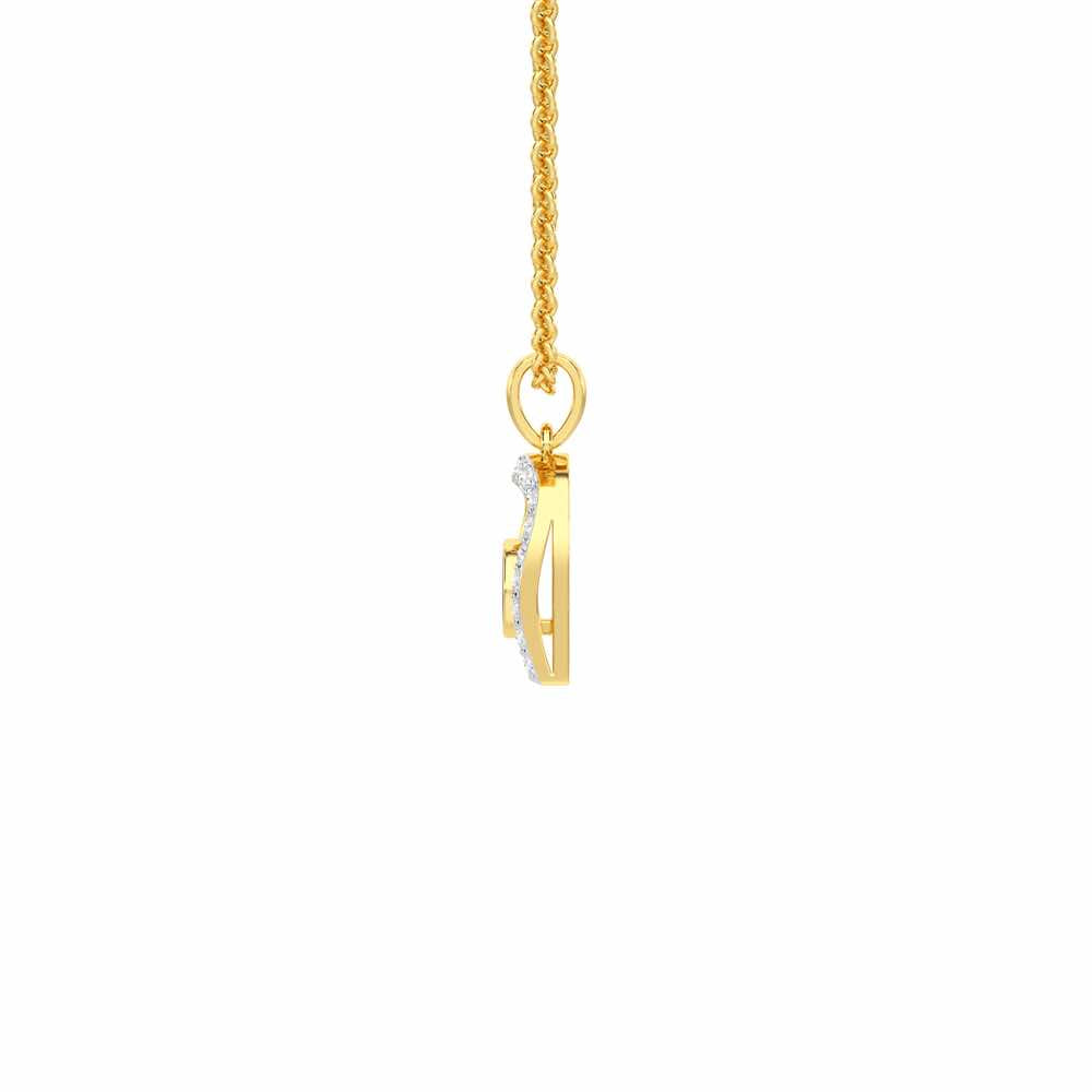 Vision of Peace Silver Pendant - Yellow Gold - Image 4
