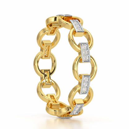 Bound Glow Silver Ring - Yellow Gold - Image 4