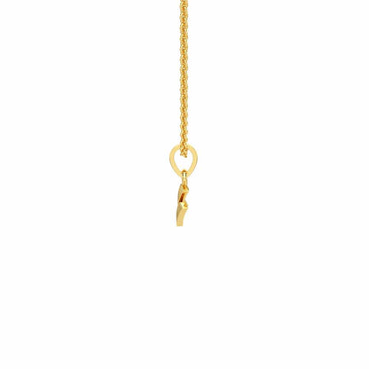 Double Arrow Gold Pendant - Yellow Gold - Image 4