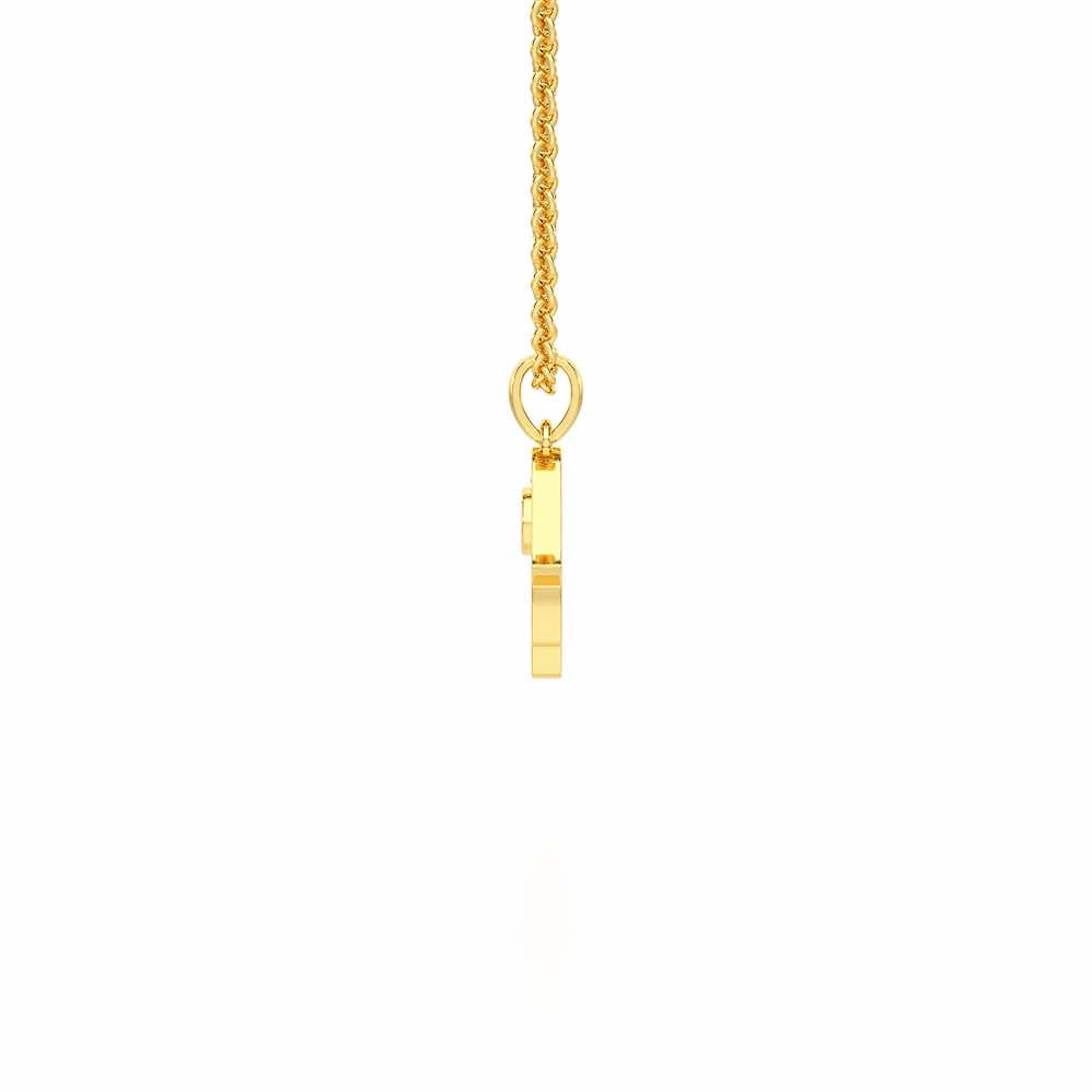 Protective Gaze Silver Pendant - Yellow Gold - Image 4