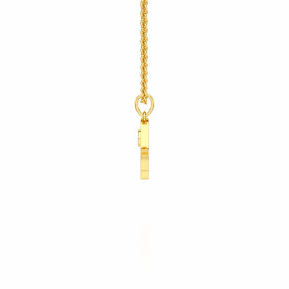 Protective Gaze Silver Pendant - Yellow Gold - Image 4