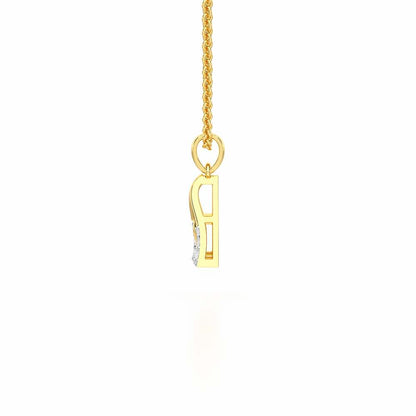 Pure Shine Silver Pendant - Yellow Gold - Image 4
