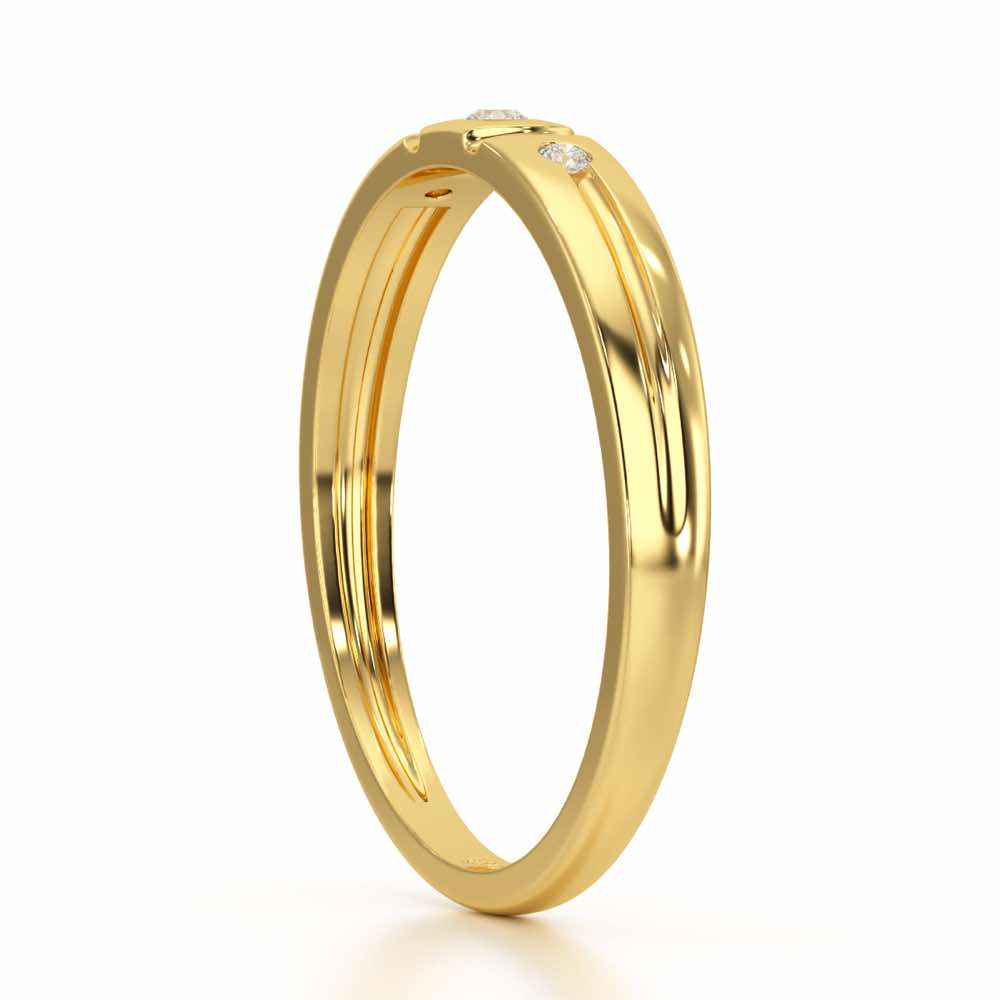 Miracle Blush Silver Ring - Yellow Gold - Image 4