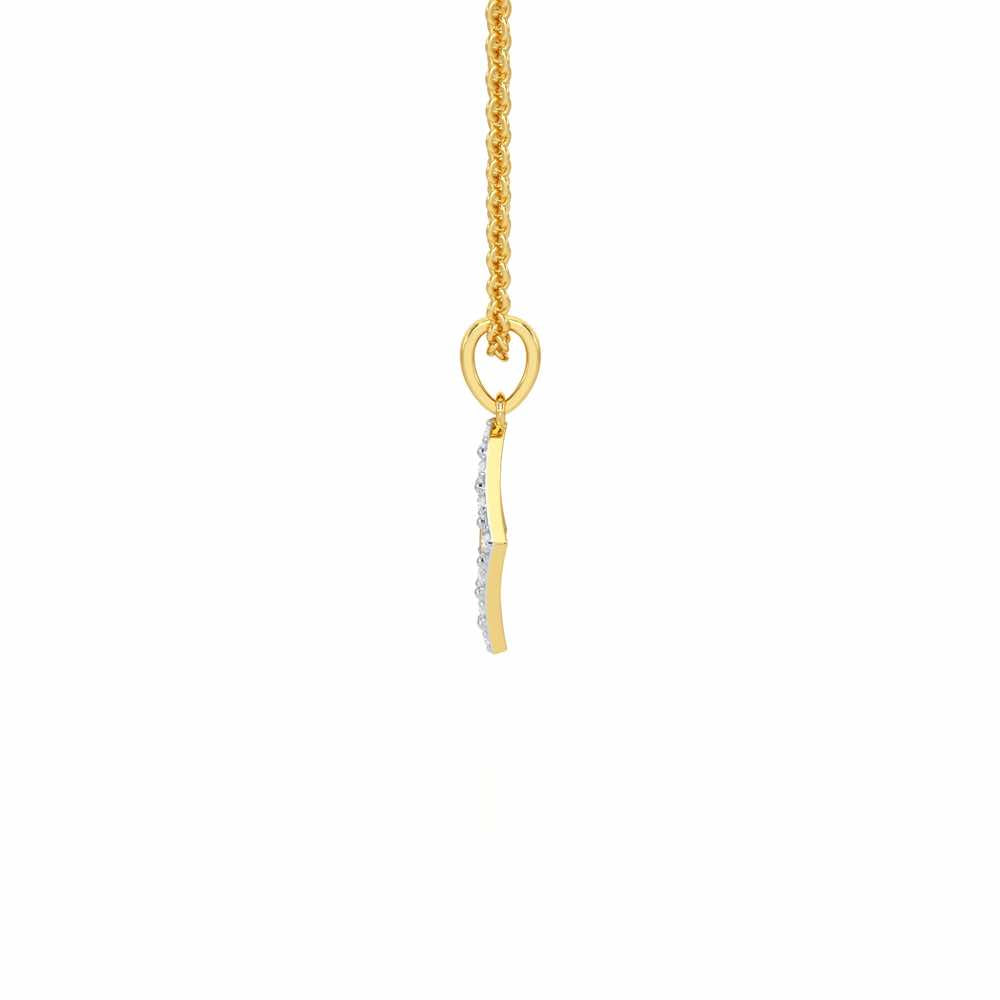 Divine Onkar Silver Pendant - Yellow Gold - Image 4