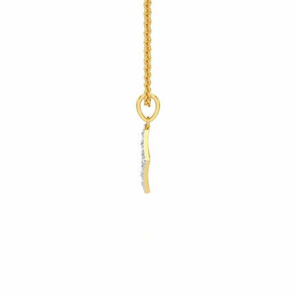 Divine Onkar Silver Pendant - Yellow Gold - Image 4