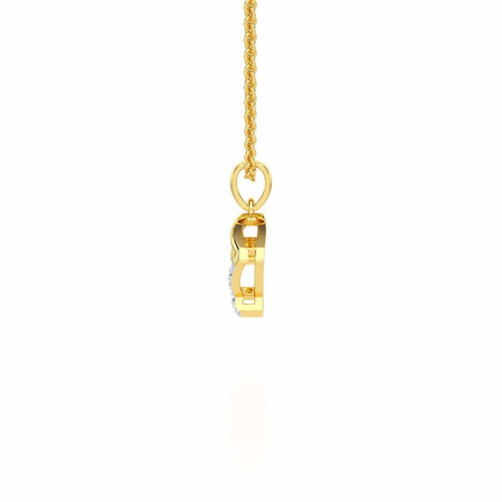 Flicker Joy Silver Pendant - Yellow Gold - Image 4