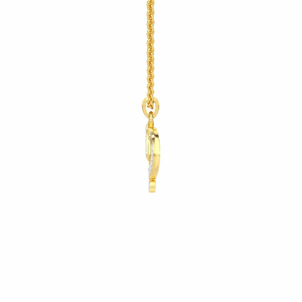 Khalsa Faith Silver Pendant - Yellow Gold - Image 4