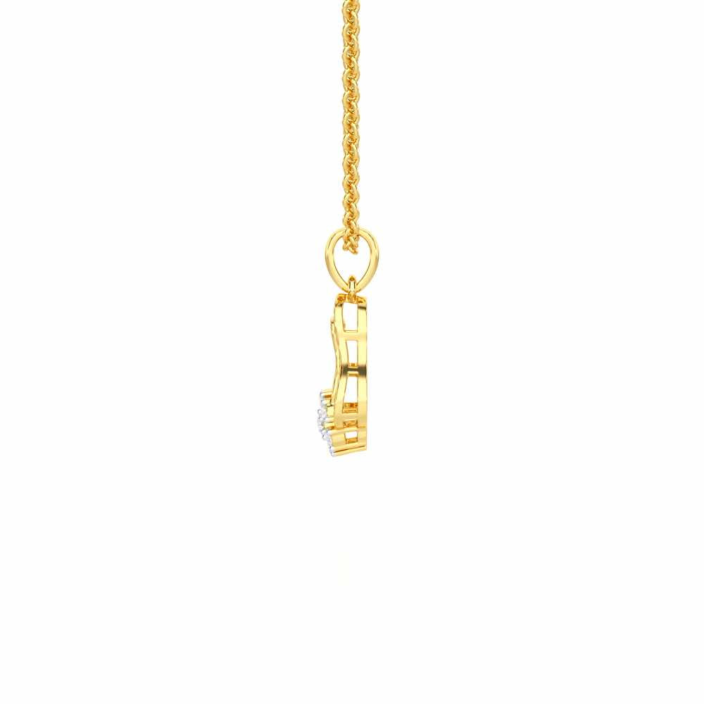 Pure Radiance Silver Pendant - Yellow Gold - Image 4