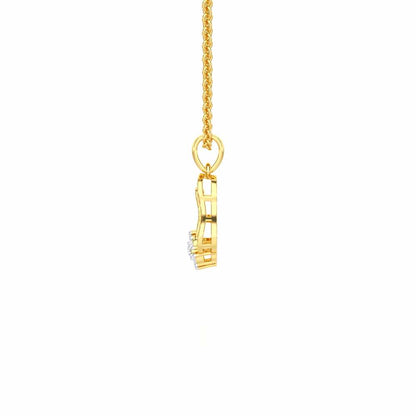 Pure Radiance Silver Pendant - Yellow Gold - Image 4