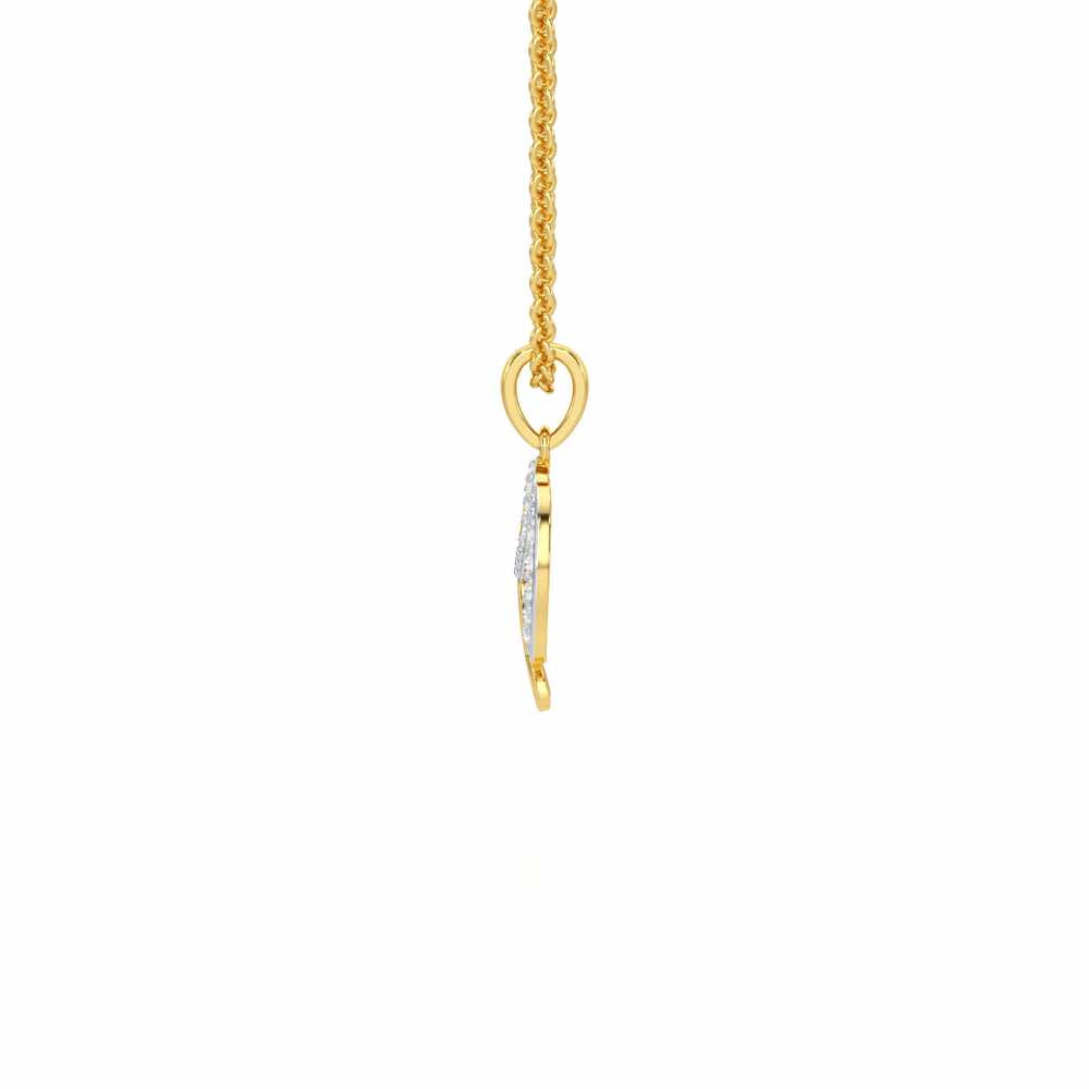 Khalsa Eternal Silver Pendant - Yellow Gold - Image 4