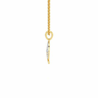 Khalsa Eternal Silver Pendant - Yellow Gold - Image 4