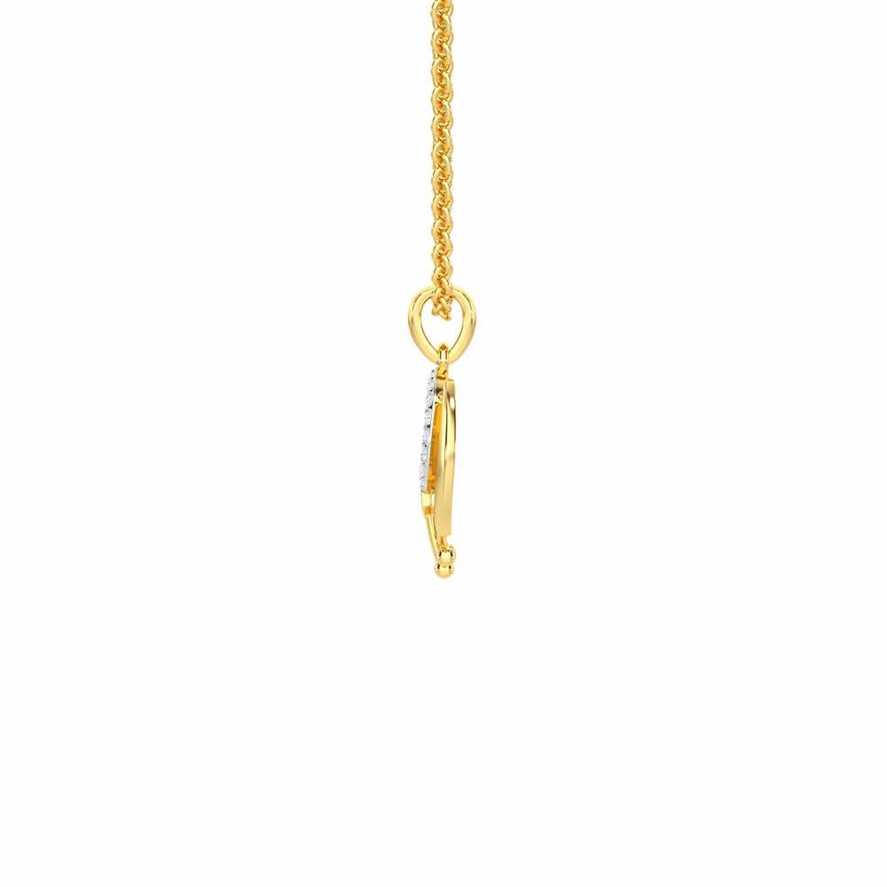 Khalsa Meher Silver Pendant - Yellow Gold - Image 4