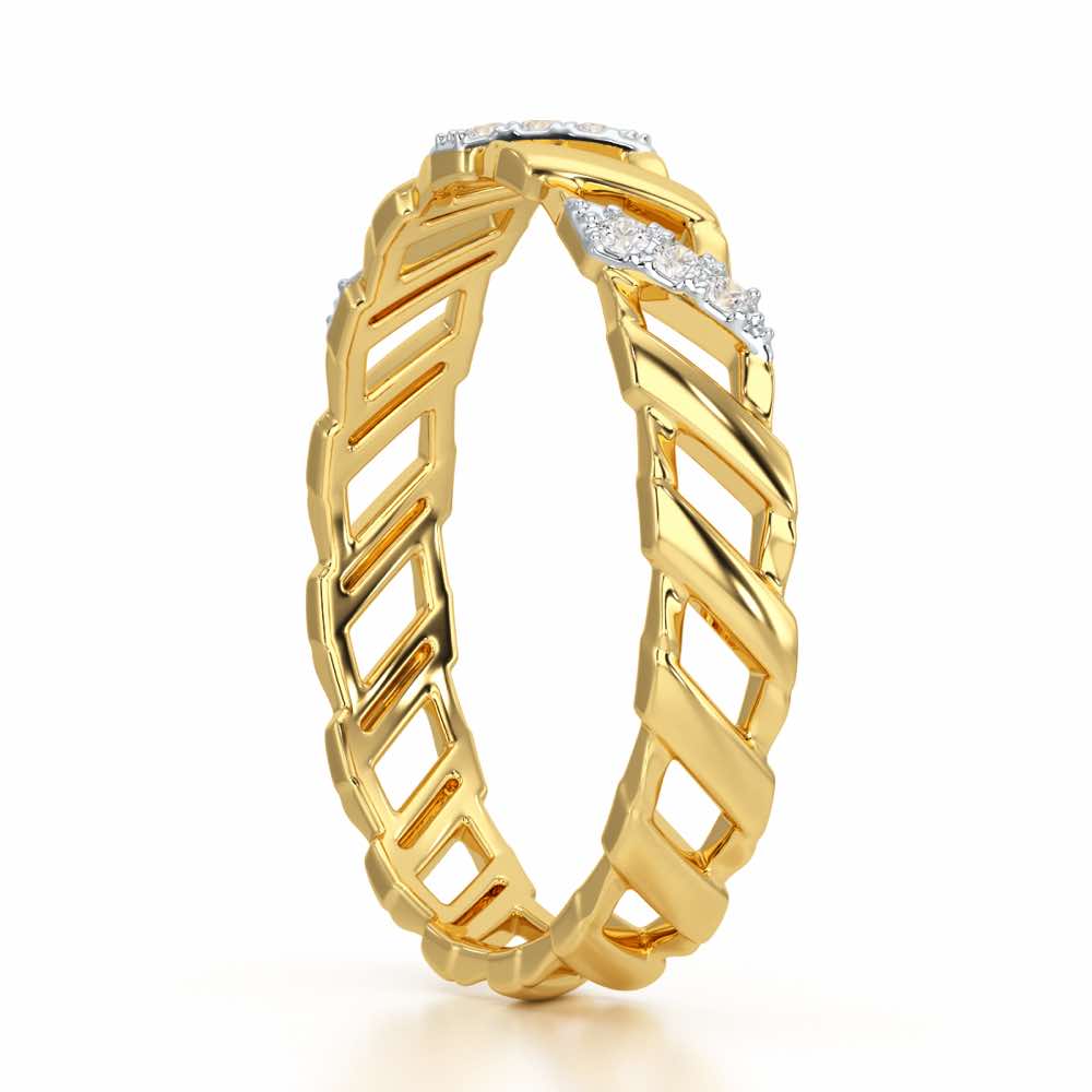 Arandele Silver Ring - Yellow Gold - Image 4