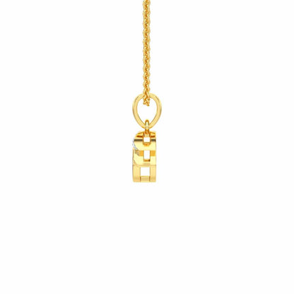 Omni Eye Silver Pendant - Yellow Gold - Image 4