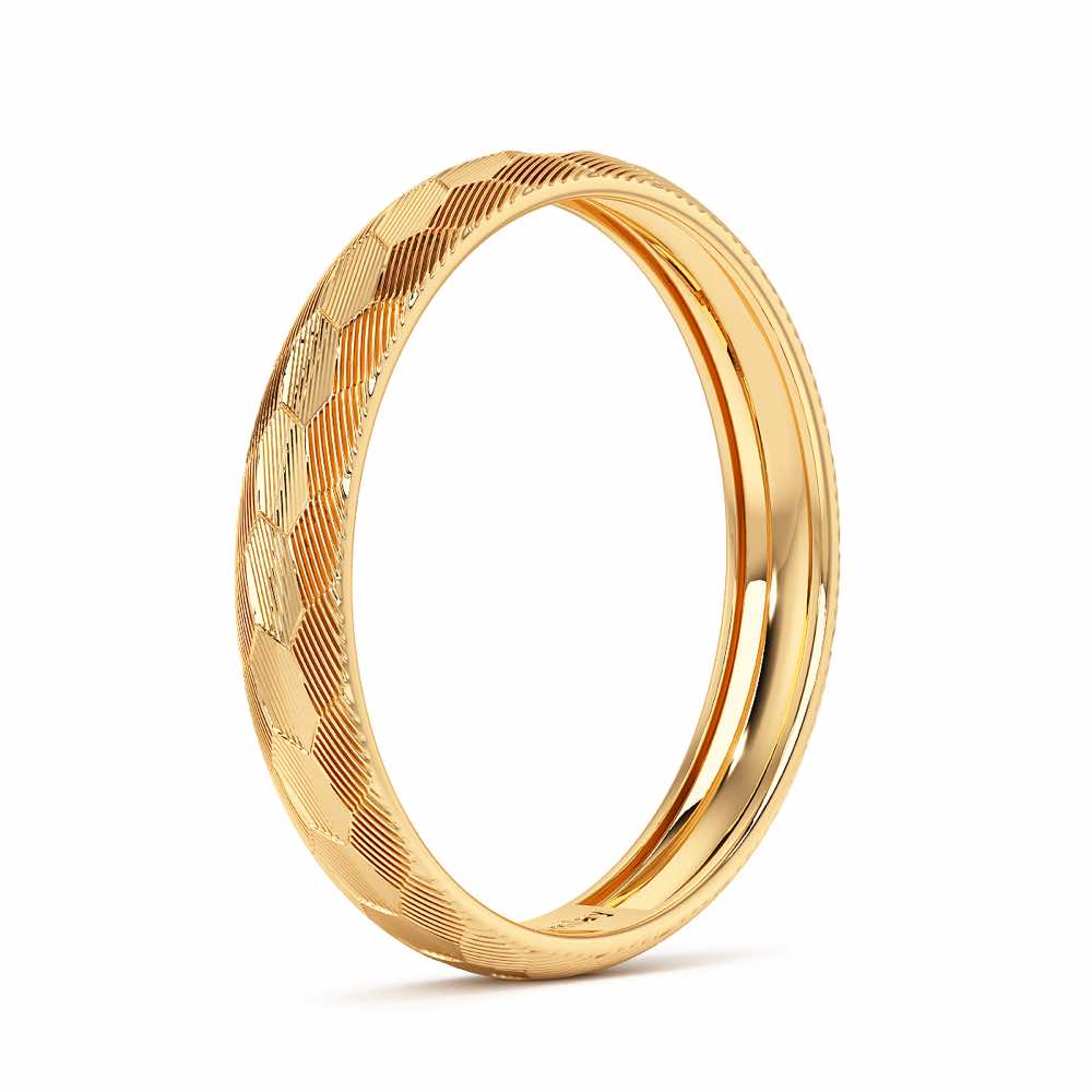 Lumi Silver Ring - Yellow Gold - Image 4