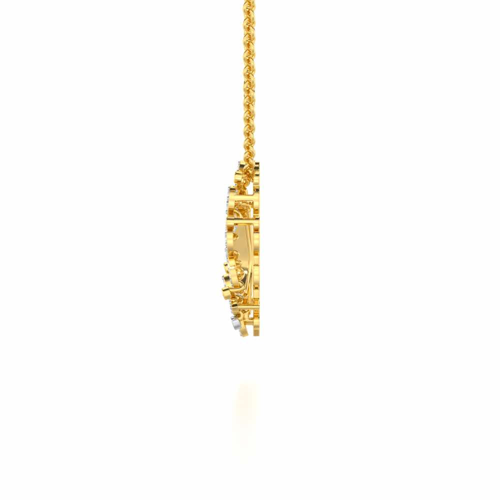 Melodic Bliss Silver Pendant - Yellow Gold - Image 4