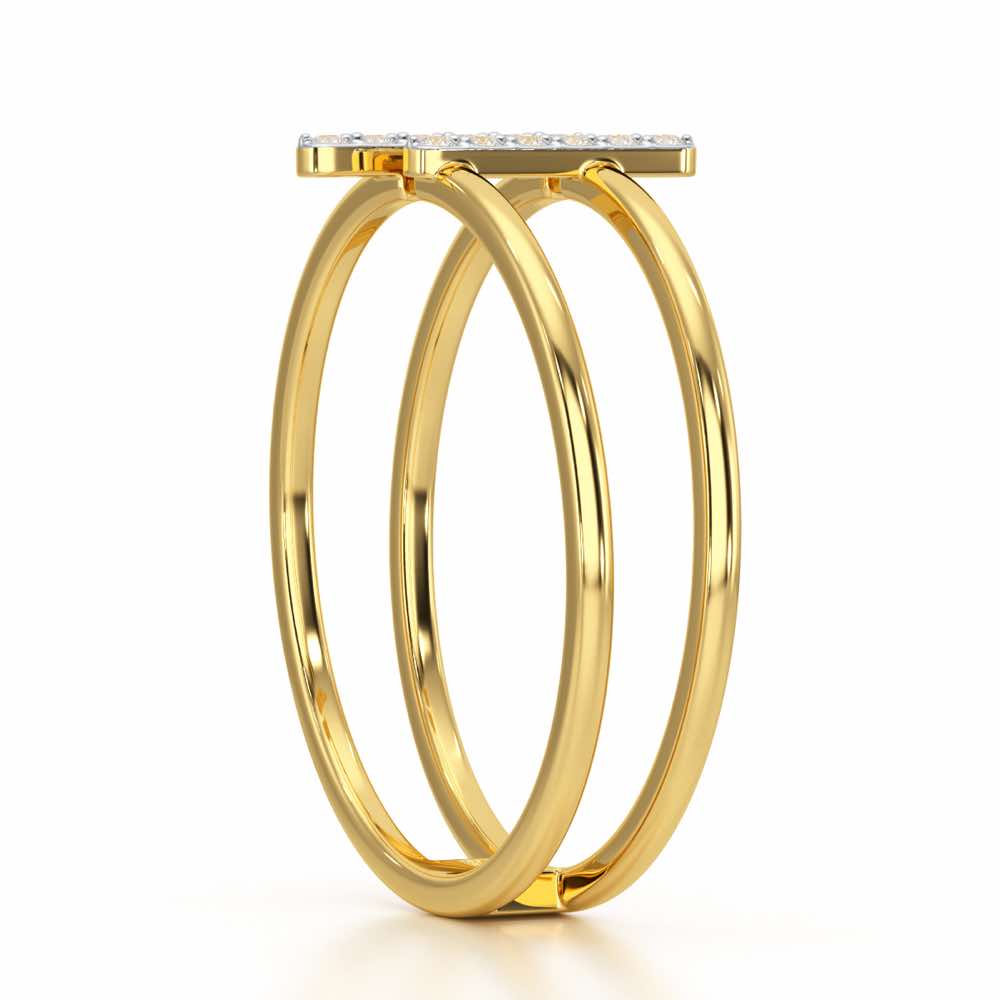 Just Meeting Silver Ring - Yellow Gold - Image 4