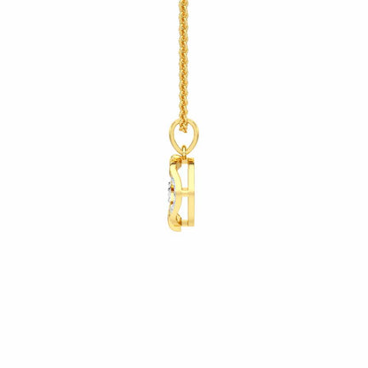 Twinkling Essence Silver Pendant - Yellow Gold - Image 4