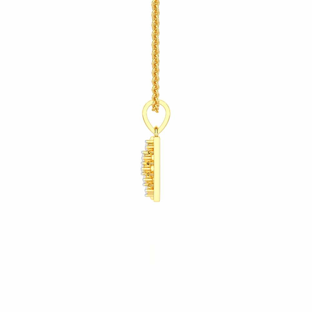 Gleam of Grace Silver Pendant - Yellow Gold - Image 4