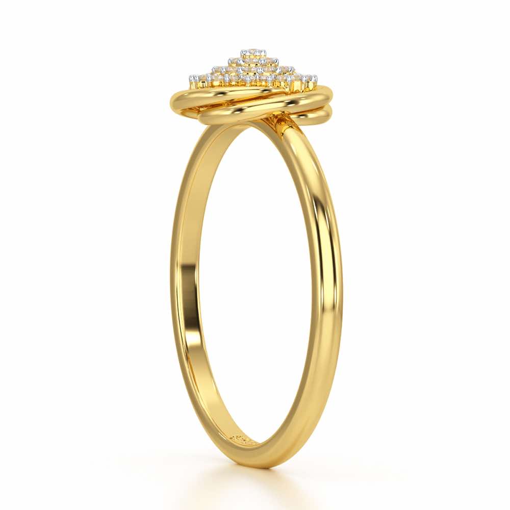 Aquila Silver Ring - Yellow Gold - Image 4