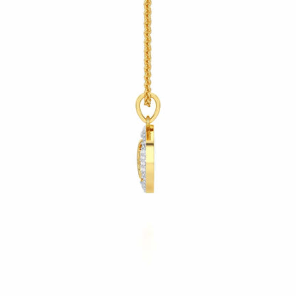 Ek Onkar Divine Silver Pendant - Yellow Gold - Image 4