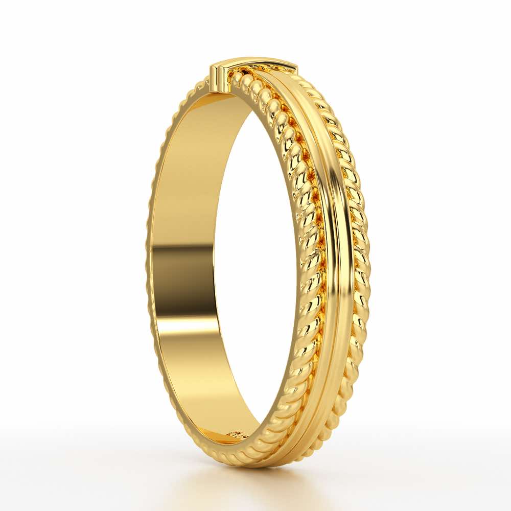 Zyna Silver Ring For Women - Yellow Gold - Image 4
