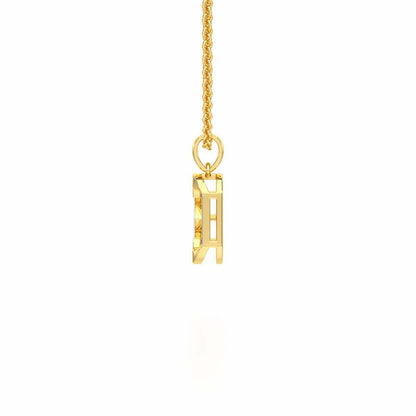 Silver Whisper Silver Pendant - Yellow Gold - Image 4