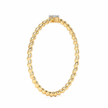 Glow Muse Women Silver Ring - Yellow Gold - Image 4