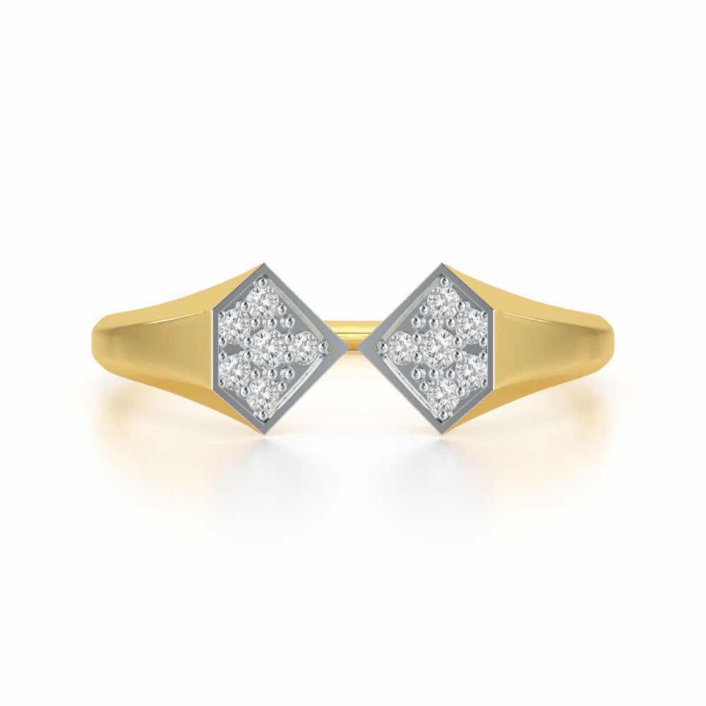 Beauty Serene Silver Ring - Yellow Gold - Image 5