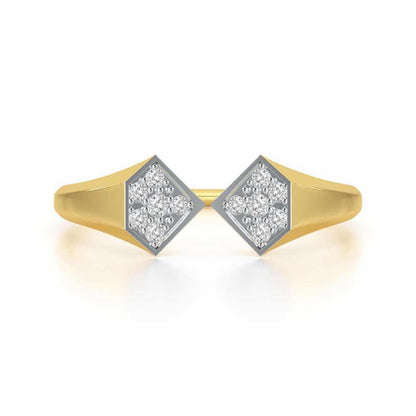 Beauty Serene Silver Ring - Yellow Gold - Image 5