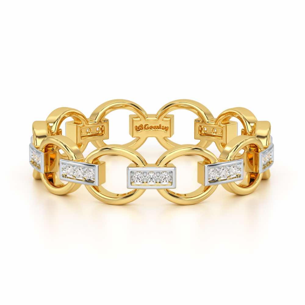 Bound Glow Silver Ring - Yellow Gold - Image 5