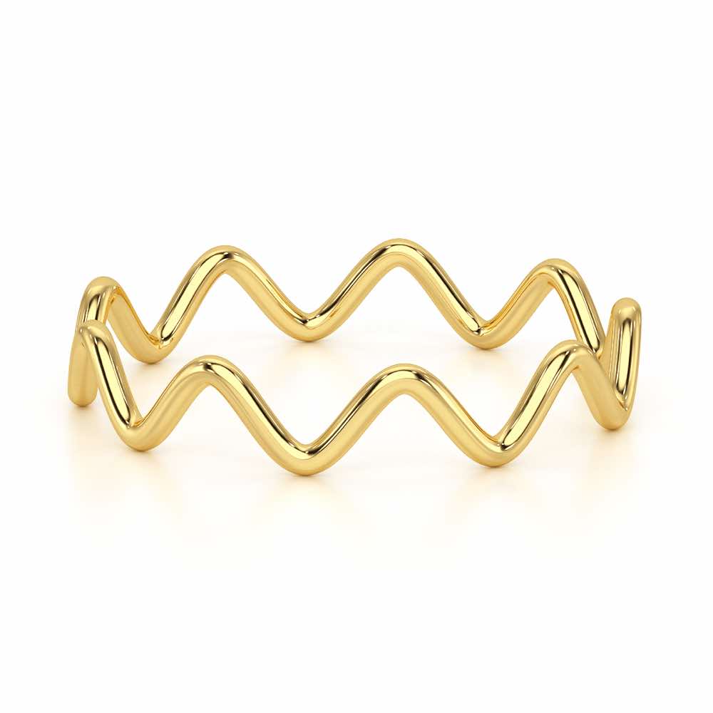 Golden Grace Women Silver Ring - Yellow Gold - Image 5