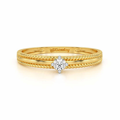 Grace Queen Silver Ring - Yellow Gold - Image 5