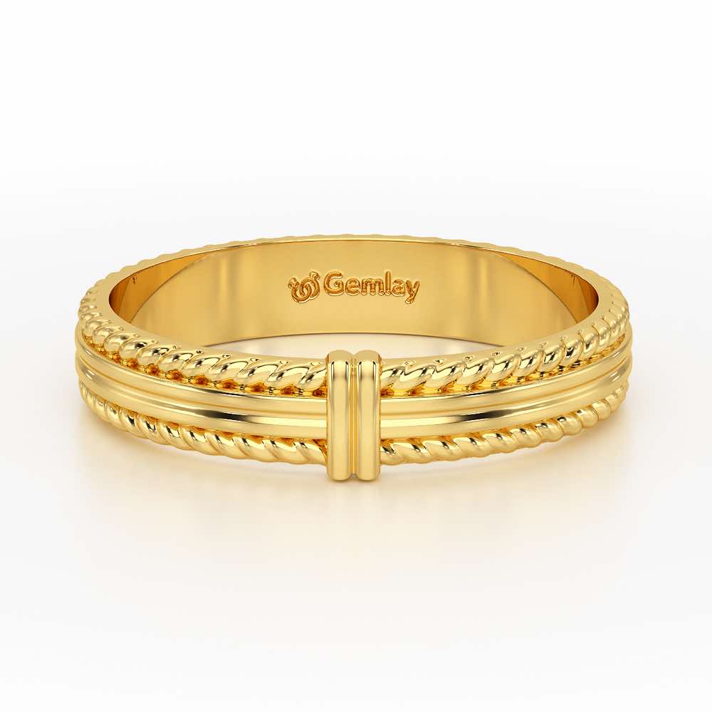 Zyna Silver Ring For Women - Yellow Gold - Image 5