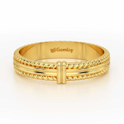 Zyna Silver Ring For Women - Yellow Gold - Image 5