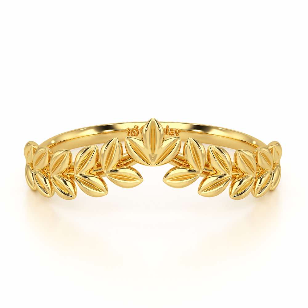 Fenny Frill Apex Silver Ring - Yellow Gold - Image 5