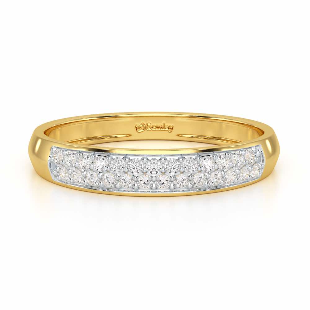 Genesis Elegance Silver Ring - Yellow Gold - Image 5