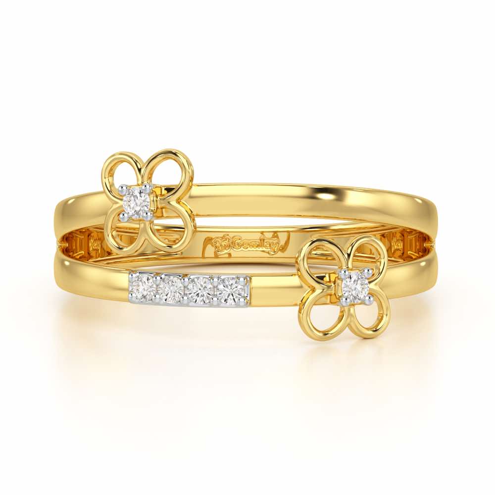 Spring Bliss Silver Ring - Yellow Gold - Image 5