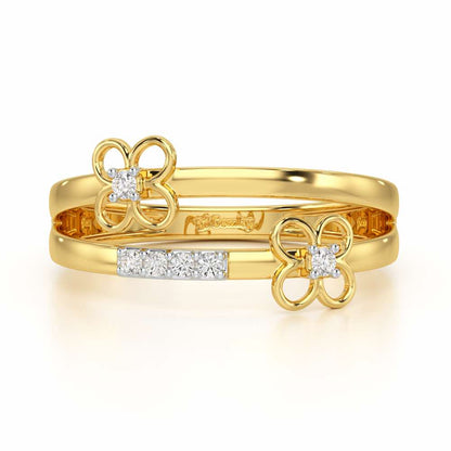 Spring Bliss Silver Ring - Yellow Gold - Image 5