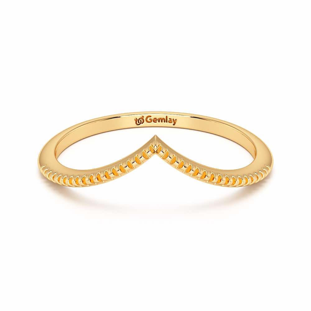 Glena Apex Silver Ring - Yellow Gold - Image 5