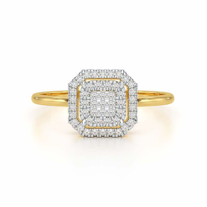 Syrina Glow Silver Ring - Yellow Gold - Image 5