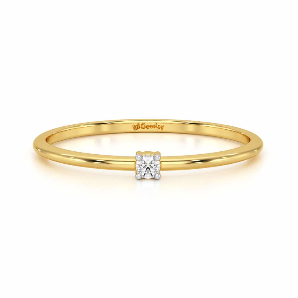Divine Touch Silver Ring - Yellow Gold - Image 5